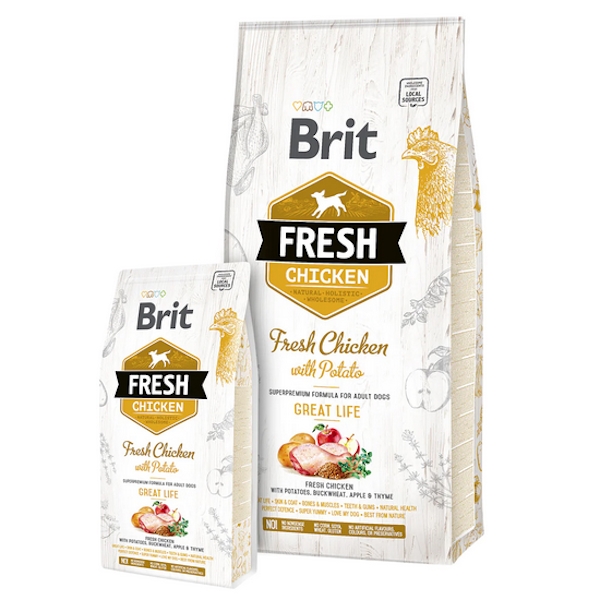Brit Fresh Adult Great Life (Gul) /12 kg