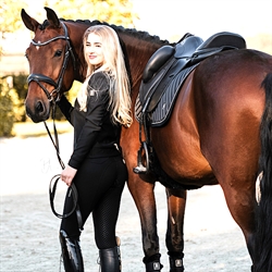 Cavallo CAPRICE Grip Ridebukser /Sort - Modelfoto rytter