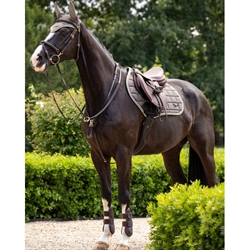 LeMieux Loire Satin Springunderlag  /Walnut brun - Hest med matchende udstyr