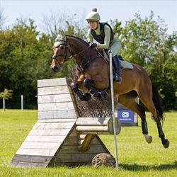 LeMieux Suede Springunderlag / Fern Green - Hest og rytter med matchende udstyr