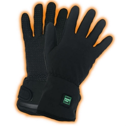 Nordic Heat Glove Liner - Tynde handsker med varme - Sort - Med varmezoner langs fingrene