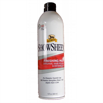 Absorbiner Showsheen finishing mist - Flot glans til hestens pels