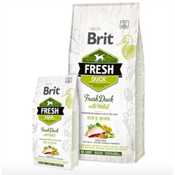 Brit Fresh Run and Work med and  (Grøn) /12 kg Hundefoder