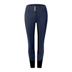 Cavallo Celine X-Grip Ridebukser - Navy - Med Krystaller