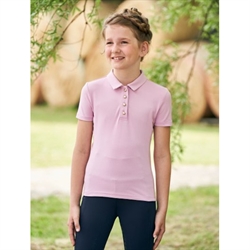 Covalliero Børne Polo T-Shirt /Pearl Rose - Modelfoto
