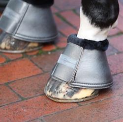 Covalliero Neopren Klokker / Metallic Grå - På hest