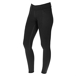 Covalliero Børne Vinter-ridetight med grip / Sort - Med bæltestropperCovalliero Hybrid ridetight med for / Sort /A/W23