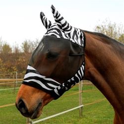 Covalliero Zebra Fluemaske på hest