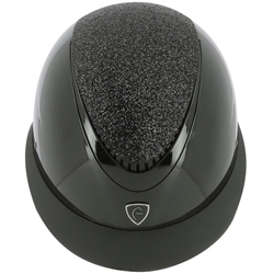 Equitheme Wings Ridehjelm m. Mips /Sort M. Glitter top - Top