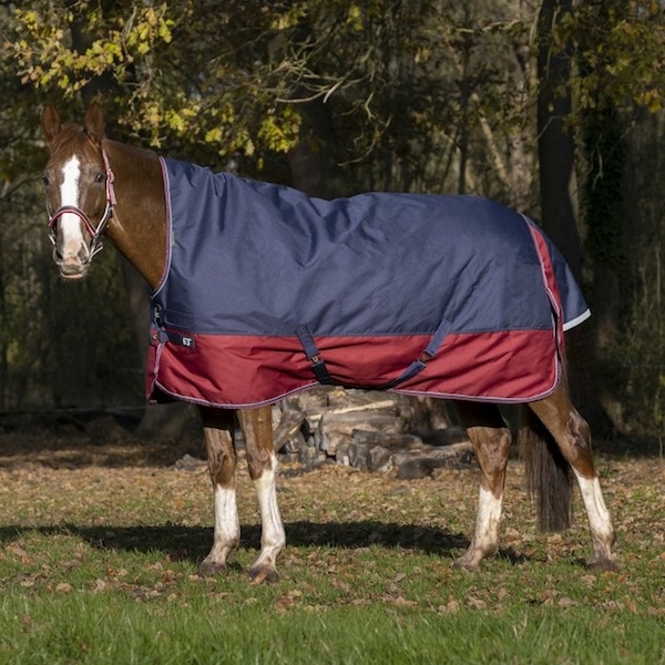 Equitheme TYREX High neck 1200 D Dækken 300 g /Navy-Bordeaux