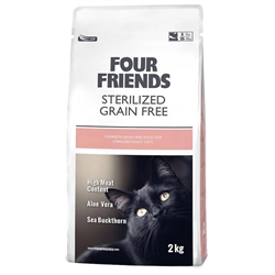 FourFriends Sterilized - Kornfrit foder til Katte - 2 kg pose
