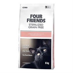 FourFriends Sterilized - Kornfrit foder til Katte - 6 kg. pose