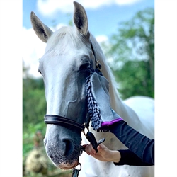 Henry Wag Drying Glove - Til Hund & Hest /Grå - Vist med hest