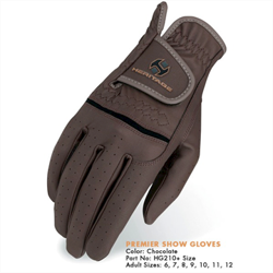 Heritae Premier Show Glove - Ridehandske Brun