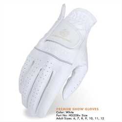 Hvide ridehandsker - Heritage Premier Show glove