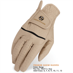 Beige ridehandsker - Heritage Premier Show Gloves