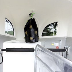 Høsæk - Flytbar høhæk ophængt i trailer