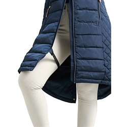 Jacson Lang Vinter Ridejakke MARY - Navy - Med benstropper