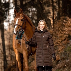 Jacson Lang Vinter Ridejakke MARY / Brun - Hest og rytter