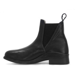 Korte vinterridestøvler med blødt for - Sort