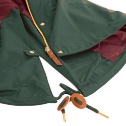 Jacson Regnjakke - Flot snit, med foer og læder detaljer