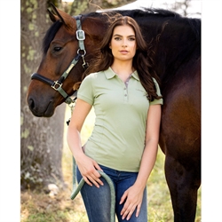 LeMieux Classique Polo Shirt / Fern - Modelfoto