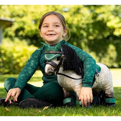 LeMieux Toy Pony - DREAM - Dunfarvet - Vist med Hunter Green udstyr