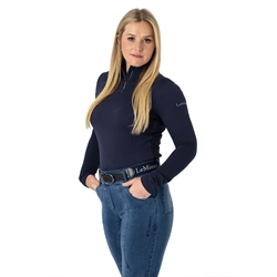 LeMieux ALICE Quarter Zip Bluse /Navy - På model