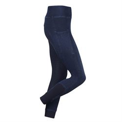 LeMieux Denim ridetights /navy - Full seat grip