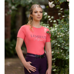 LeMieux Luxe T-Shirt /Papaya - Model