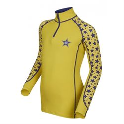 LeMieux Mini Base Layer T-Shirt - Dijon med blå stjerner