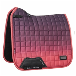 LeMieux Spectrum Dressurunderlag / Aubergine/Papaya/L