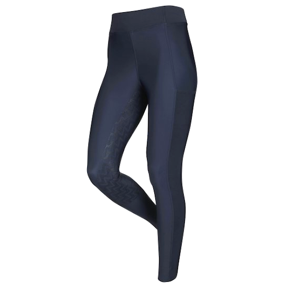 LeMieux Sommer Pull on Ridetights /Navy - Full seat silikone grip