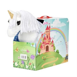 LeMieux Toy Pony Unicorn /Shimmer - Hvid - Med æske med eventyrsmotiv