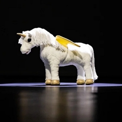 LeMieux Toy Pony Unicorn /Shimmer - Hvid - Sort baggrund