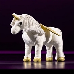 LeMieux Toy Pony Unicorn /Shimmer - Hvid - Guld vinger kan tilkøbes