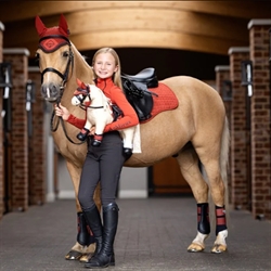 LeMieux Toy Pony Sadelunderlag /Sienna-Orange - Modelfoto