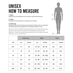 LeMIeux Unisex size guide