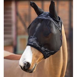 LeMieux Visor-Tek Fluemaske - UVmaske /Camo Brown - På hest
