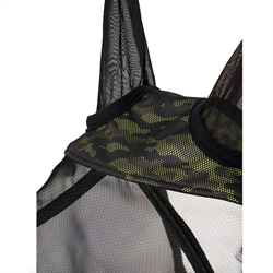 LeMieux Visor-Tek Fluemaske - UVmaske /Camo Green - Close up