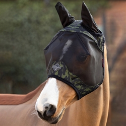 LeMieux Visor-Tek Fluemaske - UVmaske /Camo Green - På hest