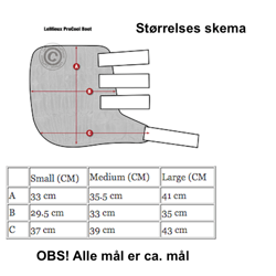 Størrelses guide - LeMieux cool water boots