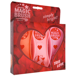Magic Brush 3 stk strigler til hest og udstyr - True Love
