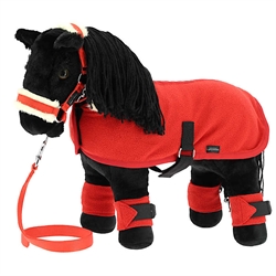 Toy Pony ECLAIR /Sort - Pony Academy legetøjs hest - Vist med rødt udstyr