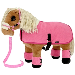 Toy Pony Grime med grimeskaft /Pink - Vist på Mini Pony med matchende udstyr