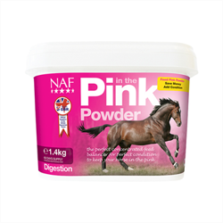 Pink Powder fra NAF - Dagligt vitamintilskud til heste