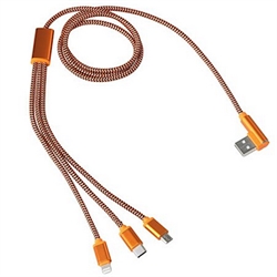 3i1 USB Multi ladekabel - USB-C/iPhone/Micro USB