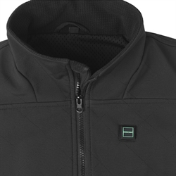 Nordic Heat SoftShell damevest med varmezoner /Sort - Close up