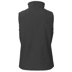 Nordic Heat SoftShell damevest med varmezoner /Sort - Ryg