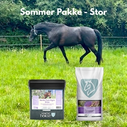 Nordic Horse Sommer Pakke /Stor - Pure Gluco Bites 3 kg + Artiskok 2,5 kg.